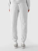 Spodnie damskie - Spodnie dresowe joggery damskie 4F 4FWMM00TTROF1137-27M Szary Roz. XS - miniaturka - grafika 1