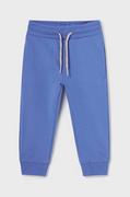 Spodnie i spodenki dla chłopców - Mayoral spodnie dresowe dziecięce kolor niebieski gładkie - miniaturka - grafika 1