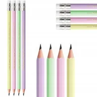 Ołówki - BIC OŁÓWEK EVOLUTION Z GUMKĄ PASTELOWY ZESTAW 5 SZT - miniaturka - grafika 1