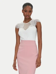 Rinascimento Body CFC0122575003 Biały Slim Fit - Body - miniaturka - grafika 1