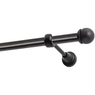 Karnisze - Karnisz DECASTYL Gałka Max pojedynczy 240 cm Czarny - miniaturka - grafika 1