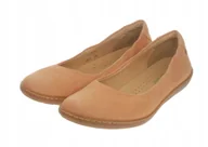 Baleriny - El Naturalista Baleriny Damskie Skórzane Pomarańczowe Gładkie 41 J1A - miniaturka - grafika 1