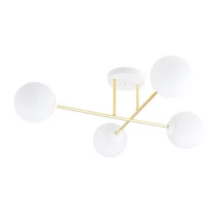 Magnum lampa sufitowa 4-punktowa biała/złota 1234/4 - Lampy sufitowe - miniaturka - grafika 1