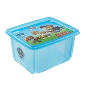 Pudła i pojemniki do przechowywania - Skrzynka obrotowa KAROLINA, 24L, Psi Patrol, niebieska - miniaturka - grafika 1