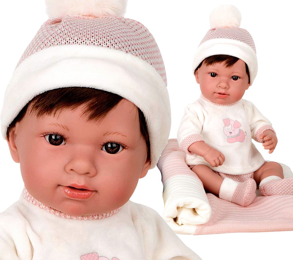 Lalka hiszpańska Bobas Munecas Arias 55283 śliczna Salma 42 cm