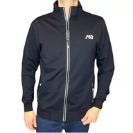 Bluzy męskie - Bluza męska rozpinana bez kaptura AIR ciemny granat XL - miniaturka - grafika 1