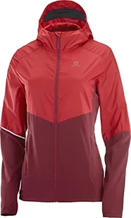 Salomon Damska bluza z kapturem Agile Fz () kurtka przeciwwiatrowa chili pepper l - Kurtki damskie - miniaturka - grafika 1