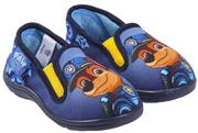 Buty dla chłopców - Miękkie domowe wsuwane kapcie chłopięce Psi Patrol Chase Niebieskie - miniaturka - grafika 1