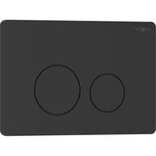 Przyciski spłukujące - Mexen Tex 06 przycisk spłukujący stal nierdzewna, czarny matowy - 6106-02 - miniaturka - grafika 1