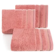 Ręczniki - Ręcznik EUROFIRANY Pola, koralowy, 50x90 cm - miniaturka - grafika 1