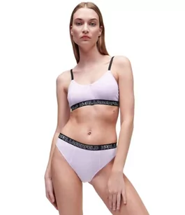 KARL LAGERFELD Kobiety Figi Z Wysokim Stanem Z Logo Ikonik 2.0, Pastelowa Lila, XL - Majtki damskie - miniaturka - grafika 1