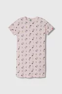 Piżamy dla dziewczynek - United Colors of Benetton koszula piżamowa dziecięca x Peanuts kolor różowy wzorzysta - miniaturka - grafika 1