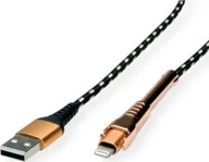 Kable komputerowe i do monitorów - Roline Kabel ROLINE GOLD Lightning na USB 2.0 do iPhone'a, iPoda, 1 m - miniaturka - grafika 1