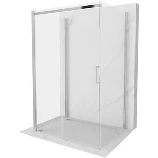 Mexen Omega kabina prysznicowa 3-ścienna, rozsuwana 120x80 cm, transparent, chrom - Kabiny prysznicowe - miniaturka - grafika 1