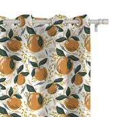 Zasłony - Zasłona WINTER wzór BN74 | Świąteczne pomarańcze 150 x 150 cm tkanina standard - miniaturka - grafika 1