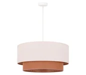 Lampy sufitowe - Duolla - Żyrandol na lince BOHO 1xE27/15W/230V beżowy/brązowy - miniaturka - grafika 1