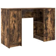 Biurka - vidaXL Biurko Dąb wędzony 120x42x76 cm Drewno klejone - miniaturka - grafika 1