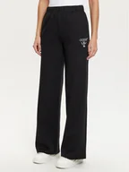 Spodnie sportowe damskie - Guess Spodnie dresowe V5RB12 KC3D2 Czarny Regular Fit - miniaturka - grafika 1