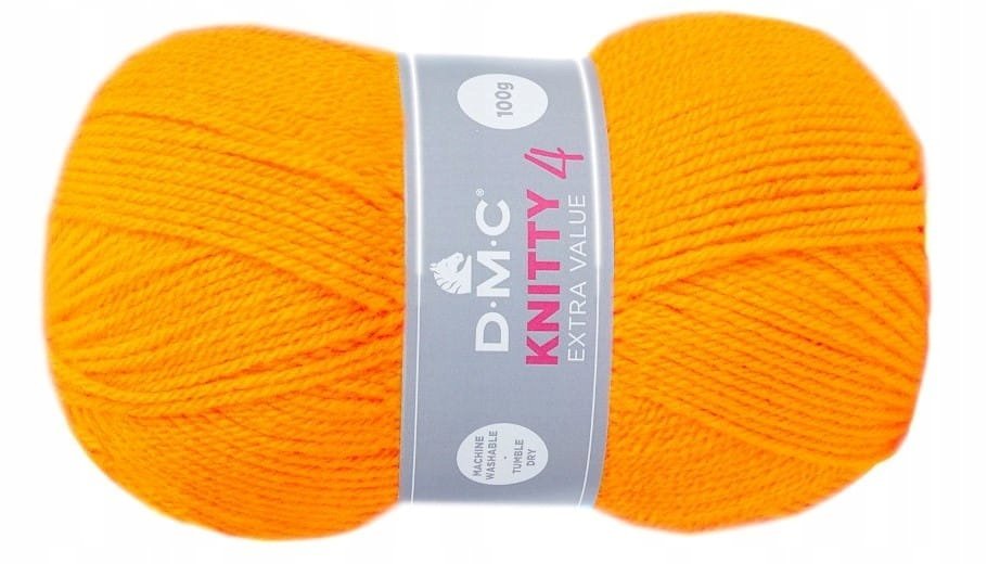 WŁÓCZKA DMC KNITTY 4 KOL. 978 / oranż