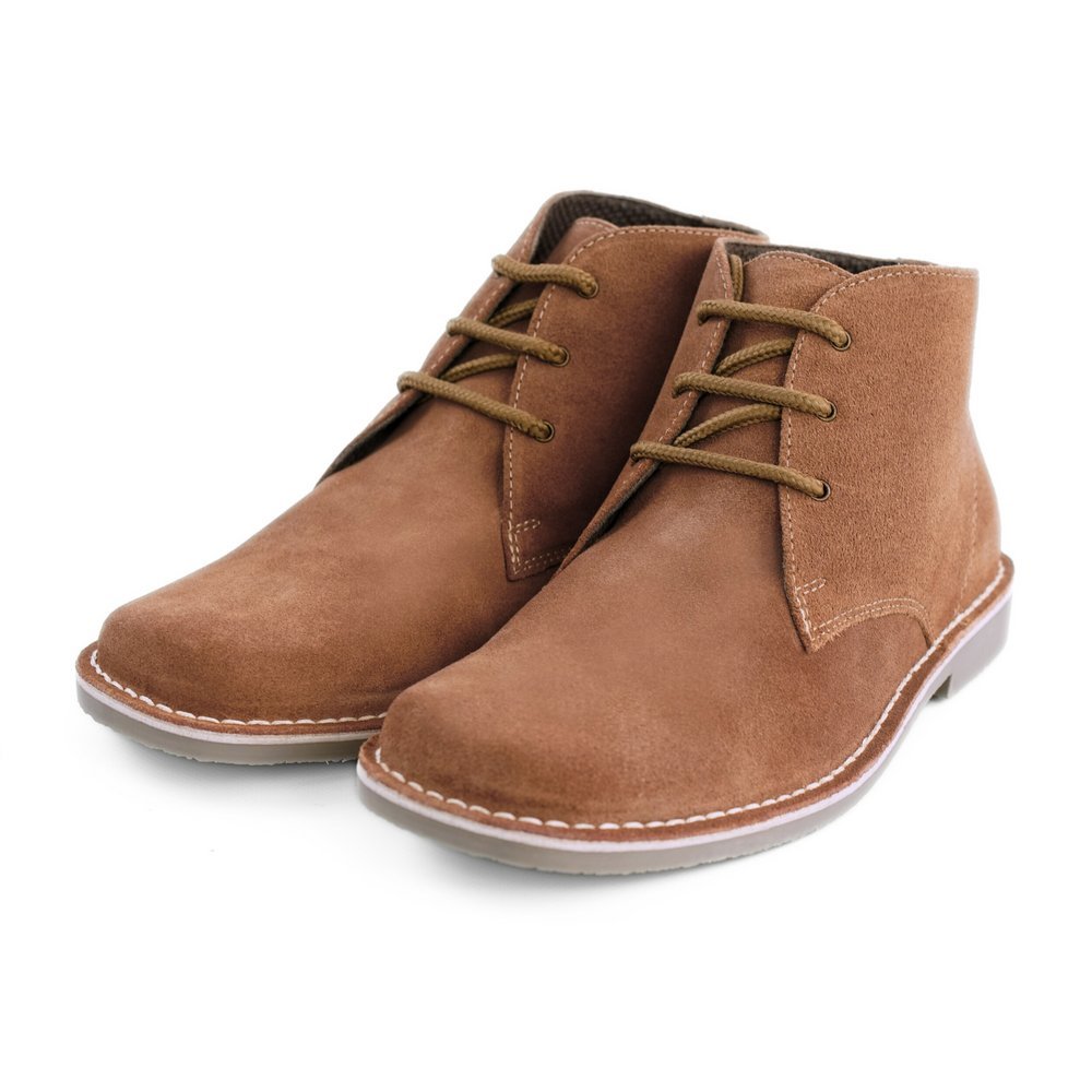 Buty męskie zamszowe Chukka beżowo - piaskowe rozmiar 46