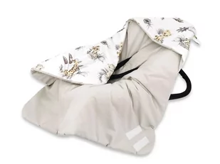 Otulak – kocyk 90 x 90cm OCIEPLANY BAWEŁNA 100% SAWANNA - Koce i narzuty dla dzieci - miniaturka - grafika 1