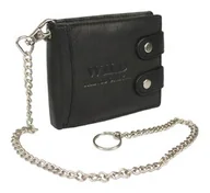 Portfele - Portfel Męski WILD Skóra Naturalna Duży Poziomy Z Zapięciem Podwójnym I Łańcuszkiem WILD 5647 - miniaturka - grafika 1