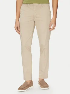 BOSS Chinosy H-Kaiton1 50540650 Beżowy Slim Fit - Spodnie męskie - miniaturka - grafika 1