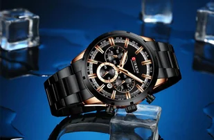 Zegarek ZEGAREK MĘSKI CURREN 8355 CHRONOGRAF (zc028d) +BOX - Zegarki męskie - miniaturka - grafika 2