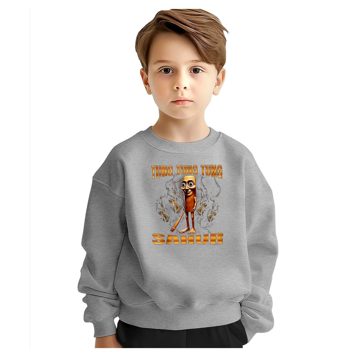 BLUZA DZIECIĘCA ITALIAN BRAINROT TUNG SAHUR 134-140 DLA CHŁOPCA DZIEWCZYNKI