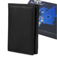 Portfele - Męski portfel skórzany klasyczny RFiD duży czarny pionowy karty Beltimore - miniaturka - grafika 1