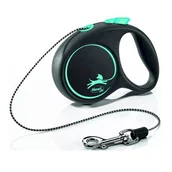 Smycze dla psów - Flexi Smycz Black Design Xs linka 3m/8kg niebieski - miniaturka - grafika 1