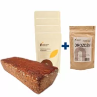 Proszki do pieczenia, drożdże - Naturalnie Zdrowe Mieszanka do wypieku chleba litewskiego słonecznikowego 100% żytniego + Drożdże piekarskie suche Zestaw 4 x 500 g + 100 g - miniaturka - grafika 1