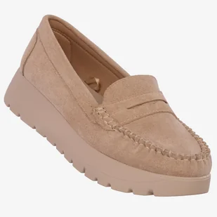 Mokasyny Damskie Lekkie Buty Półbuty Beżowe Potocki 24-21338BG Beżowy 38 - Mokasyny damskie Mokasyny Damskie Lekkie Buty Półbuty Beżowe Potocki 24-21338BG Beżowy 38 - Mokasyny damskie - miniaturka - grafika 1