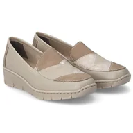 Mokasyny damskie - Mokasyny damskie Rieker 53785-60 BEIGE 41 - miniaturka - grafika 1