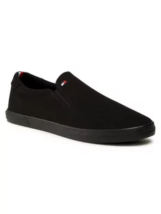 Tommy Hilfiger Tenisówki Iconic Slip On Sneaker FM0FM00597 Czarny - Trampki męskie - miniaturka - grafika 1