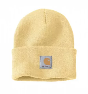 Czapki damskie - Czapka zimowa Carhartt Acrylic Watch Hat A18 Pale Sun - grafika 1