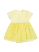 Body dla niemowląt - Niemowlęce sukienko-body z tiulem żółte Nicol,r.74 - miniaturka - grafika 1