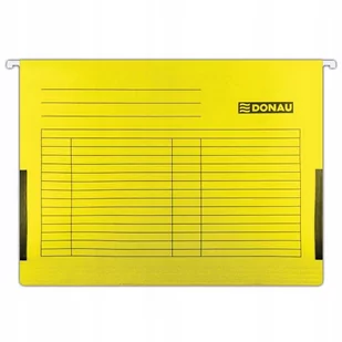 Donau Teczka ZAWIESZANA Z BOKAMI A4 5SZT ŻÓłTY 7420905-11 - Teczki i skoroszyty - miniaturka - grafika 1