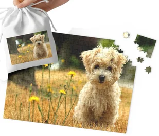 Puzzle Tradycyjne - Słodki Piesio Pies Mega Wzory Prezent 96El + Woreczek - Puzzle Puzzle Tradycyjne - Słodki Piesio Pies Mega Wzory Prezent 96El + Woreczek - Puzzle - miniaturka - grafika 1