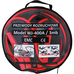Przewody rozruchowe 400 A 3 m DE LUXE certyfikat CE - Kable rozruchowe - miniaturka - grafika 1