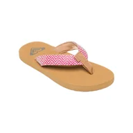 Buty dla dziewczynek - Klapki dla Dziewczynki PORTO RAFFIA Czerwony - miniaturka - grafika 1