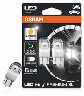 OSRAM W21/5W** Amber 12V 1,5W W3x16q - Żarówki samochodowe - miniaturka - grafika 1