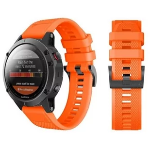 Garmin TECH-PROTECT Pasek TECH-PROTECT Smooth do Fenix 3/5X/3HR/5X Plus Pomarańczowy - Akcesoria do pulsometrów i zegarków sportowych - miniaturka - grafika 2