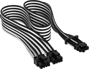 Corsair PCIe 12-pin - PCIe 8-pin x2, Czarno-biały CP-8920333 - Kable komputerowe i do monitorów - miniaturka - grafika 1