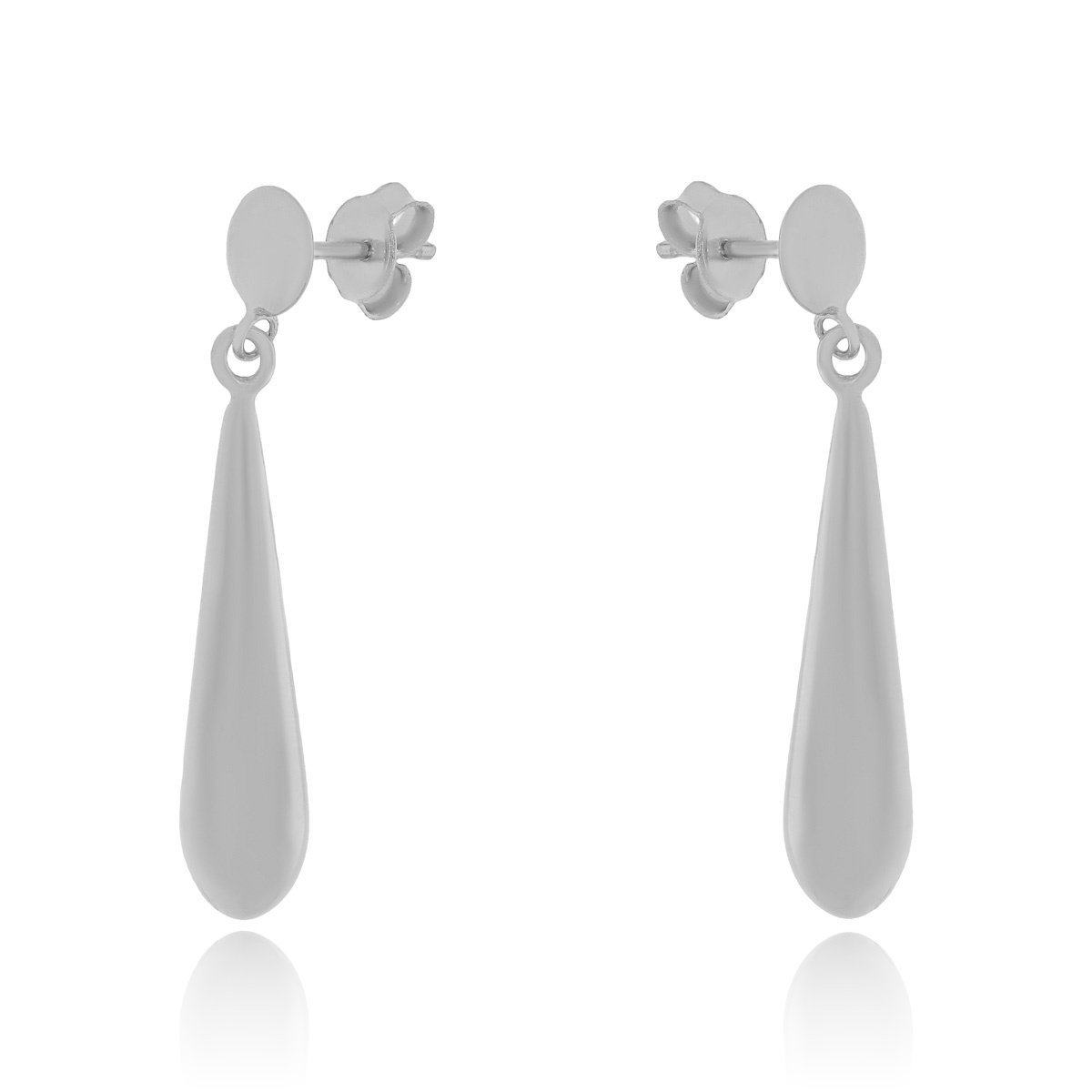 Srebrne kolczyki kropelki, łezki sztyfty pr. 925