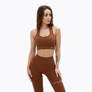 Biustonosz fitness Gym Glamour Push Up chocolate | WYSYŁKA W 24H | 30 DNI NA ZWROT