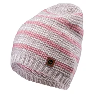 Czapki damskie - Damska Czapka zimowa HI-TEC LADY OXANA M000177755 – Biały - miniaturka - grafika 1