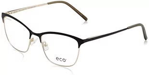 MODO & ECO Damskie fioletowe okulary przeciwsłoneczne, czarne/złote, 62, czarny/żółty - Okulary przeciwsłoneczne - miniaturka - grafika 1