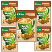Dania dla dzieci - Knorr Gorący Kubek Borowikowa z grzankami 15 g x 5 sztuk - miniaturka - grafika 1