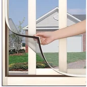 Moskitiery - Moskitiera okienna z innowacyjnym mocowaniem magnetycznym. Magnetyczna rama moskitiery do moskitier, okien, z możliwością prania, biała, 100 x 120 cm - miniaturka - grafika 1